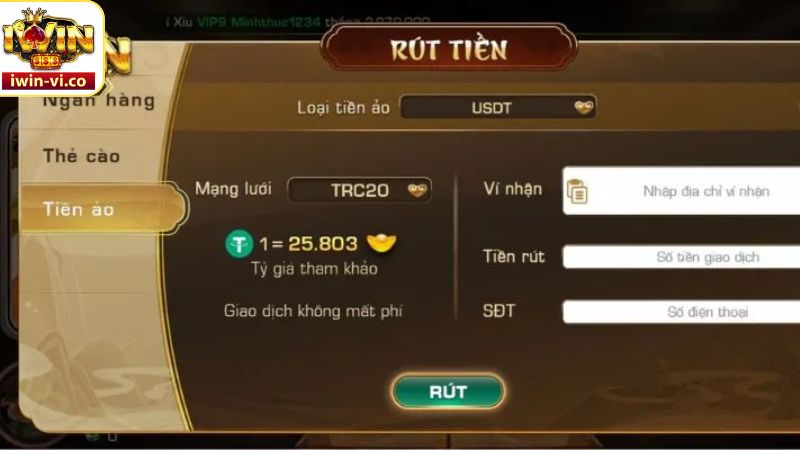 Rút Tiền Iwin - Thao Tác Nhanh Chóng, Hiệu Quả Với 3 Phút 3 Rút tiền Iwin nhanh bằng nhiều cách thức