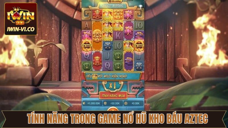 Tính năng nổi bật trong slot kho báu Aztec